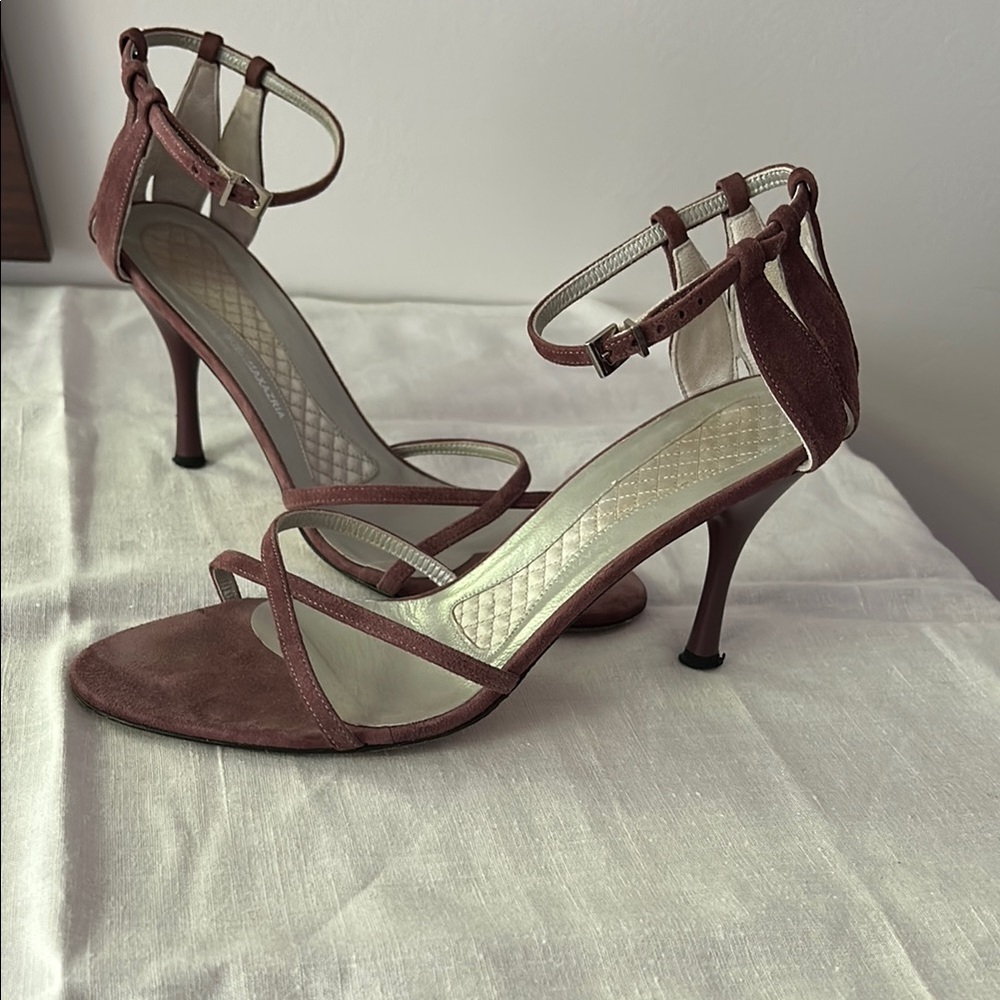 BCBGMaxAzria Brown Strappy Heels